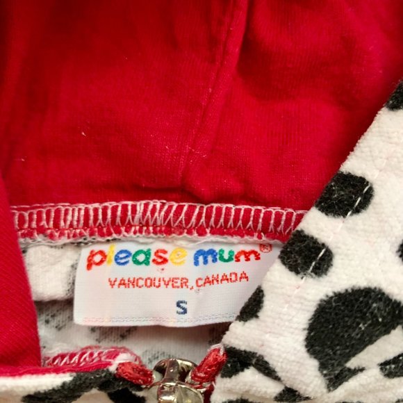 Vintage Please Mum Made in Canada Dalmatian Hooded Vest | S - Picture 3 of 6